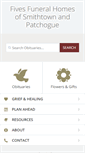 Mobile Screenshot of fivesfuneralhome.com