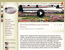 Tablet Screenshot of fivesfuneralhome.com